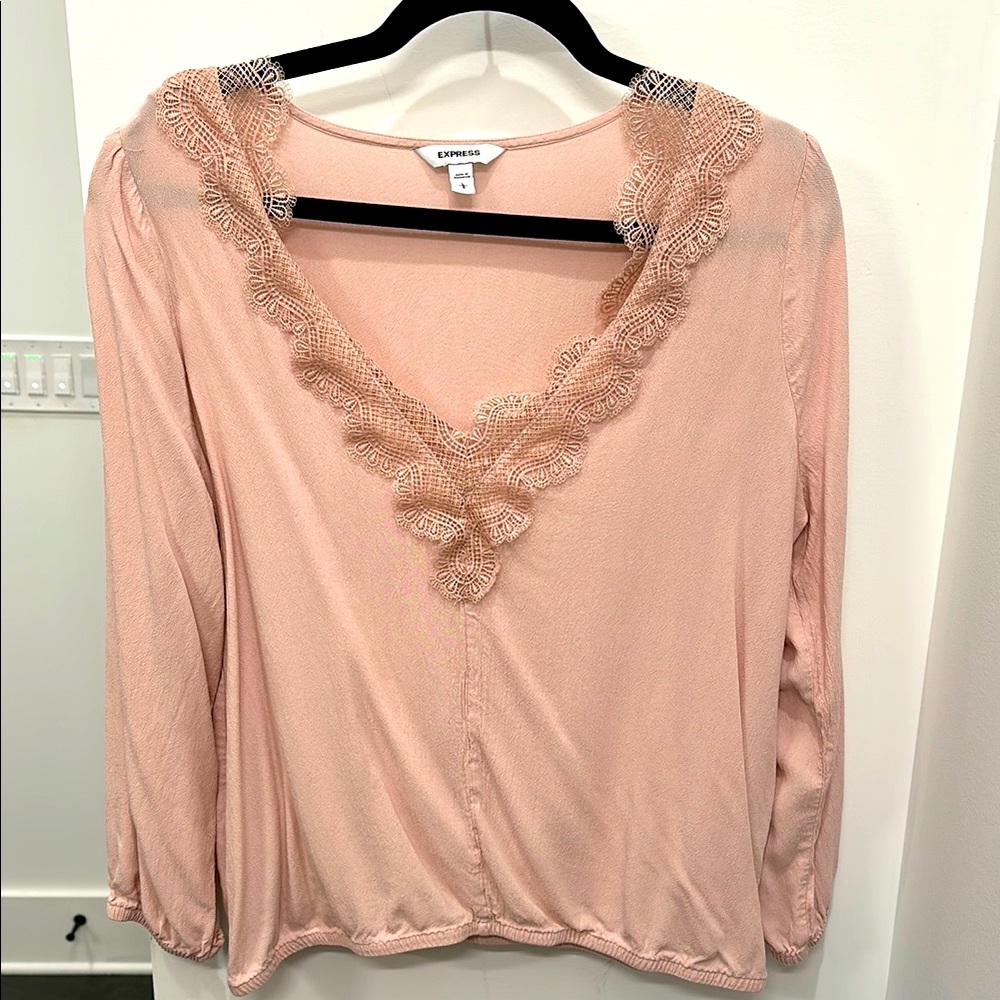 Express dusty pink blouse